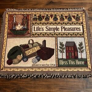 Deb Strain Tapestry Small Table Runner Simple Pleasures Country Peddlers